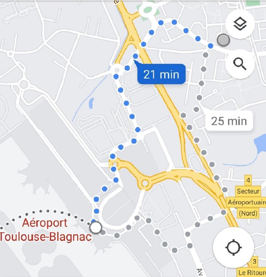 :) Spacieux T4 Aeroport, Ensoleille, Deco Soignee Blagnac Exterior foto